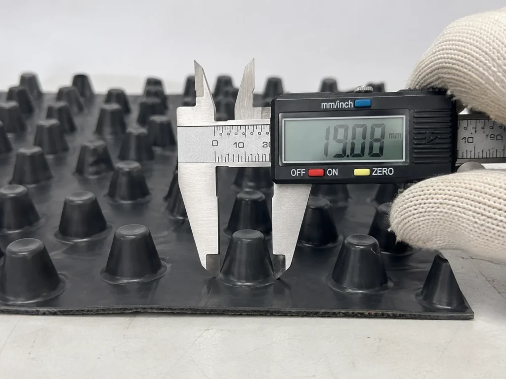 Measure dimple height with a caliper.