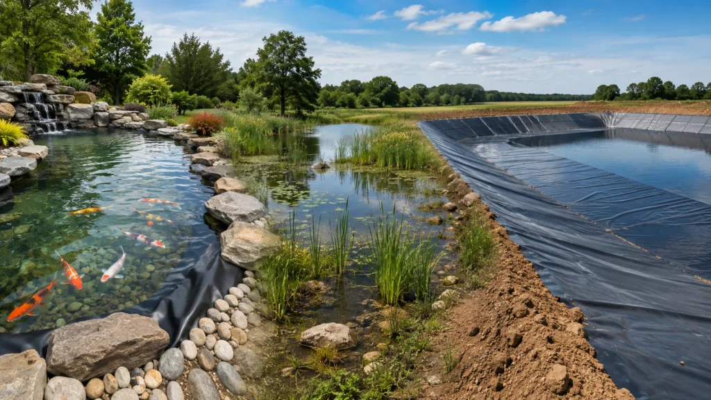 Best pond liner for koi pond, wildlife pond and farm pond applications