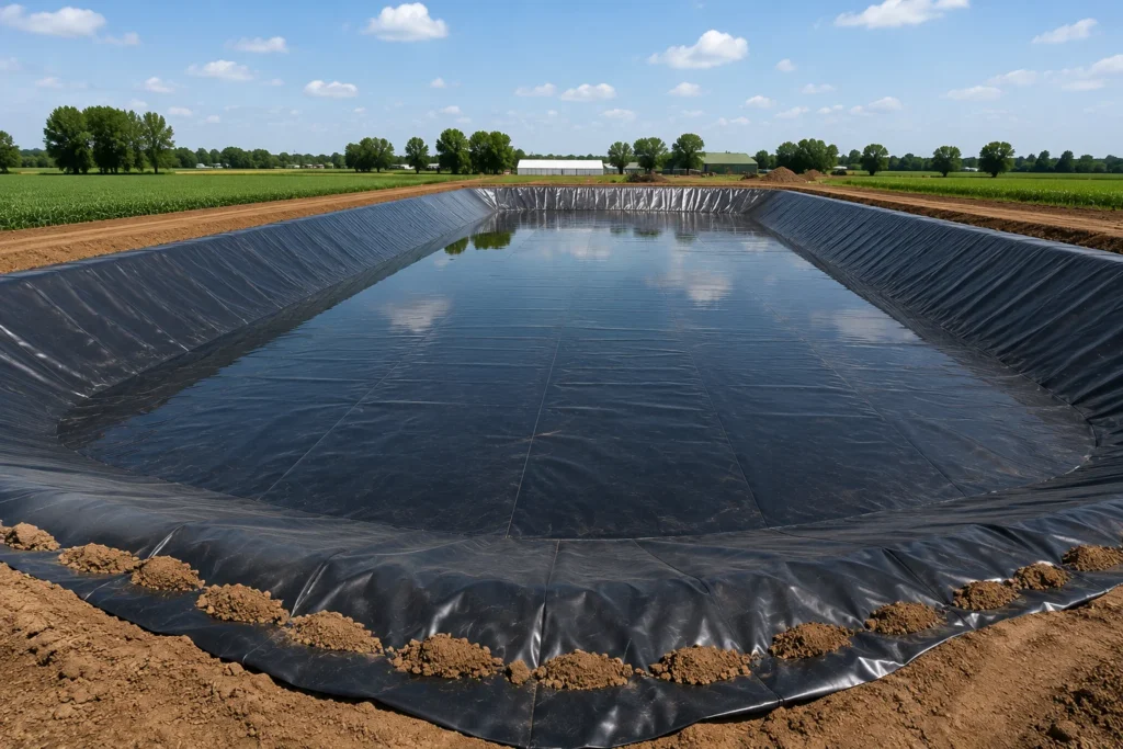 HDPE vs EPDM pond liner comparison for koi ponds and farm ponds