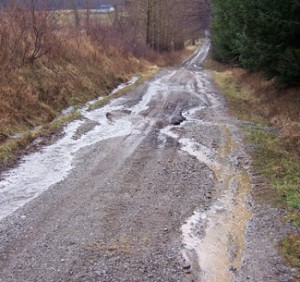 gravel driveway rutting