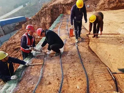 geogrid installation for soil stabilization