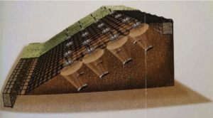 geogrid soil stabilization cross section diagram