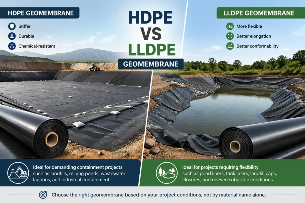 HDPE vs LLDPE Geomembrane Comparison