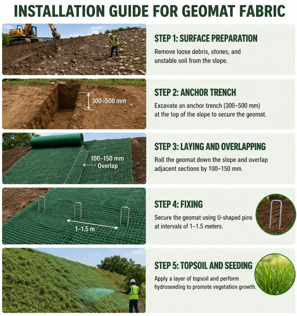 Installation Guide for Geomat Fabric