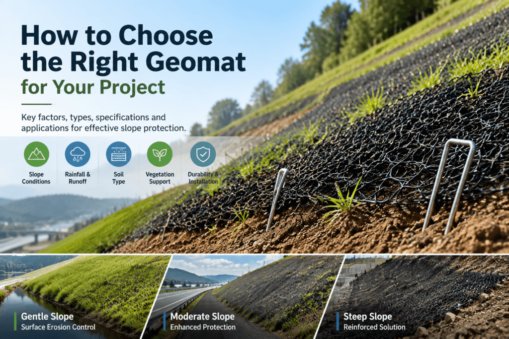 How to choose the Right Geomat for Your Project