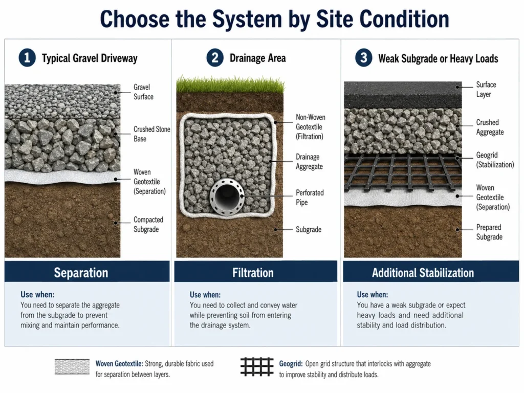 Choose the System by Site Condition
